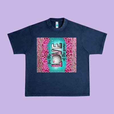 For The Love Of The Game With Volleyball Tumbler Tbs Urban Heavy Tee Designed By Tumblerdesignbyshophia