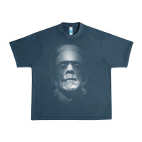 Midnight Navy frankenstein monster boris karloff face Urban Heavy Tee - lanVoArt