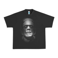 Pigment Black frankenstein monster boris karloff face Urban Heavy Tee - lanVoArt
