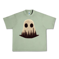 Oil Green forrest ghost Urban Heavy Tee - lanVoArt
