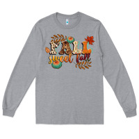 Heather Grey fall sweet fall Long Sleeve Tee - CowGirlArtShop
