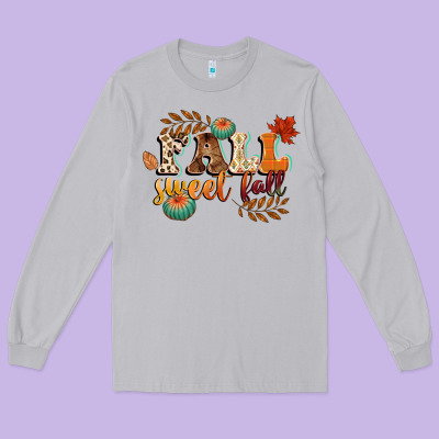 Fall Sweet Fall Long Sleeve Tee Designed By Cowgirlartshop
