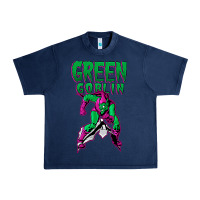 Navy green goblin Urban Heavy Tee - lanVoArt