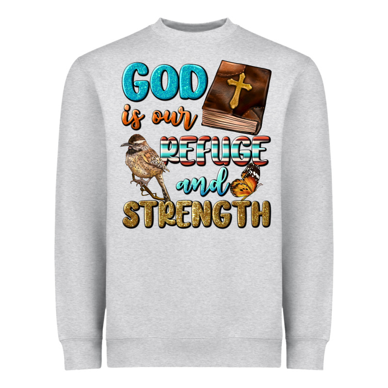 God Is Our Refuge And Strength Heavyweight Sweatshirt by BundleAndBundleShop | Teevron