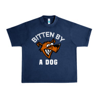 Bitten By A Dog Angry Dog Bite Funny Gift Urban Heavy Tee | Teevron