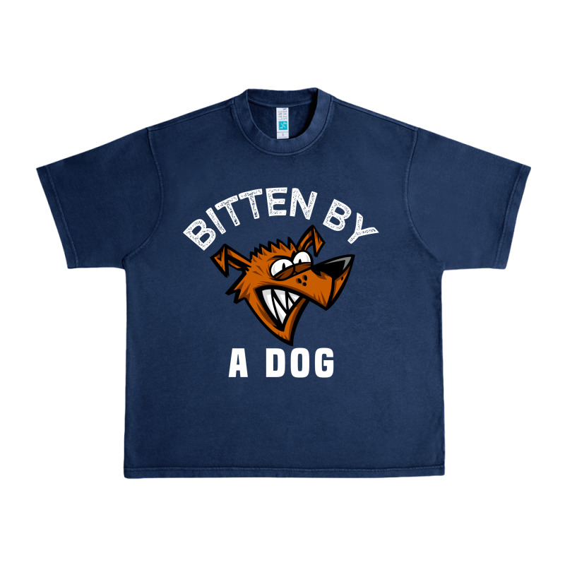 Bitten By A Dog Angry Dog Bite Funny Gift Urban Heavy Tee by lanVoArt | Teevron