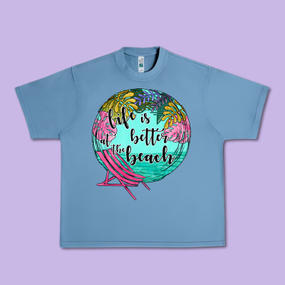 Life Is Better At The Beach Urban Heavy Tee Designed By Jahusdesignshop