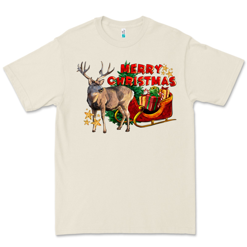 Merry Christmas Deer Premium Tee by LillyAllenDesigns | Teevron