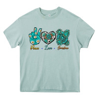 Arona Peace Love Gemstone Heavy Core Tee - BundleAndBundleShop