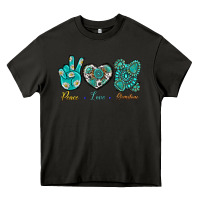 Asphalt Peace Love Gemstone Heavy Core Tee - BundleAndBundleShop