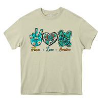 Peace Love Gemstone Heavy Core Tee | Teevron