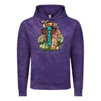 Cloud Purple He is risen Bunny Cross Easter Day Vintage Hoodie - HowdyJamesFarm