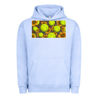 Pigment Grape Ice tennis ball with sunflower and racket  licence plato Urban Hoodie - BarkalooDesign