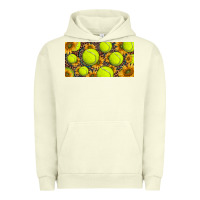 Pigment Pistachio tennis ball with sunflower and racket  licence plato Urban Hoodie - BarkalooDesign