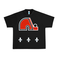 Black vintage quebec hockey   retro nordiques Urban Heavy Tee - lanVoArt