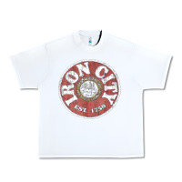 White vintage retro iron city(beer) proof Urban Heavy Tee - lanVoArt
