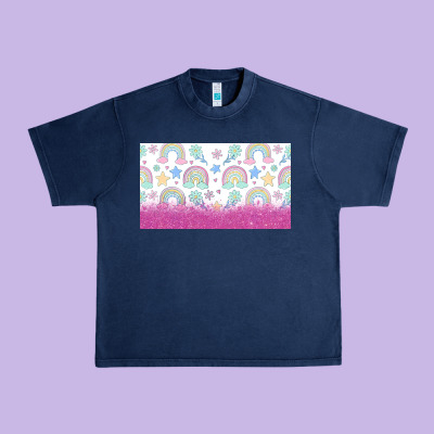 Doodle Doodle Rainbow Urban Heavy Tee Designed By Tumblerdesignbyshophia