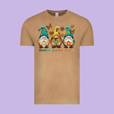 Thankful Grateful Blessed Vintage Tee Designed By Nancycooperartshop
