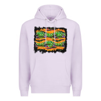 Lilac Halloween Skull Background Premium Hoodie - BundleAndBundleShop