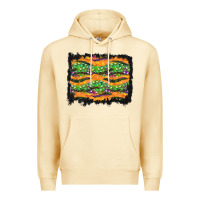 Pina Colada Halloween Skull Background Premium Hoodie - BundleAndBundleShop