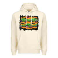 Sandshell Halloween Skull Background Premium Hoodie - BundleAndBundleShop
