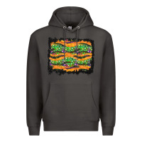 Smoke Halloween Skull Background Premium Hoodie - BundleAndBundleShop