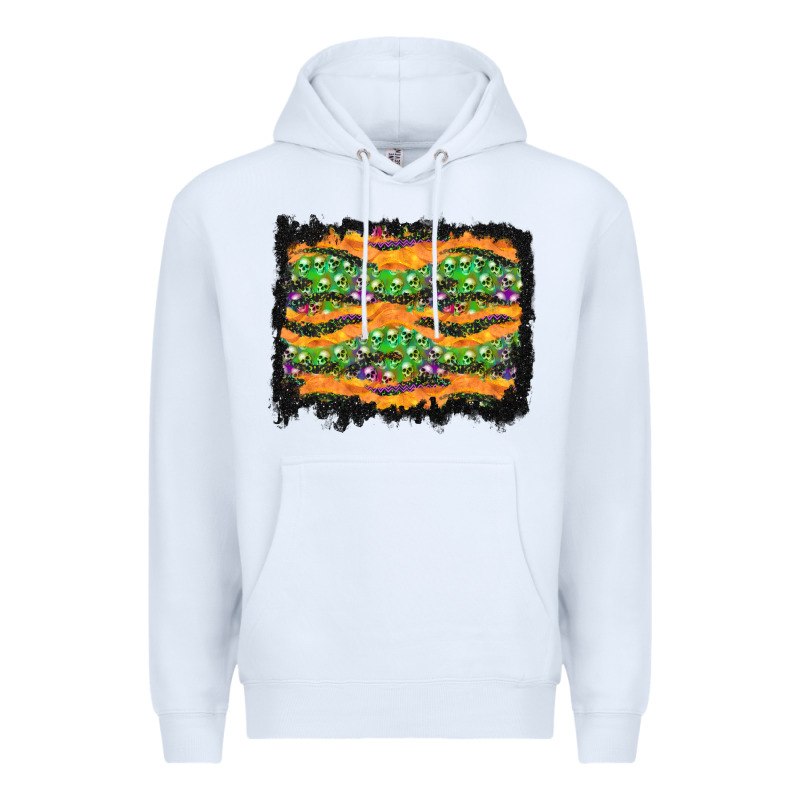 Halloween Skull Background Premium Hoodie by BundleAndBundleShop | Teevron