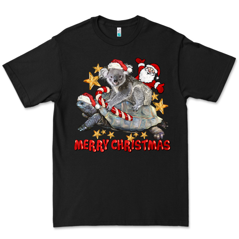 Merry Christmas Tortoise And Koala Premium Tee by LillyAllenDesigns | Teevron