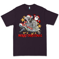 Plum Merry Christmas Tortoise And Koala Premium Tee - LillyAllenDesigns