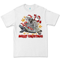 White Merry Christmas Tortoise And Koala Premium Tee - LillyAllenDesigns