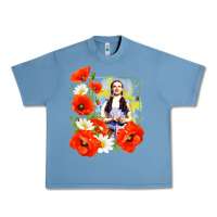 Pebble Blue dorothy poppies Urban Heavy Tee - lanVoArt