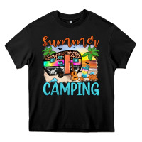 Black summer camping Heavy Core Tee - JahusDesignShop