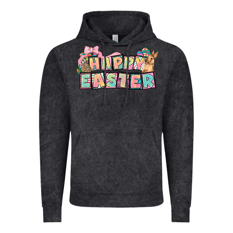 Happy Easter Plate Letters Easter Day Vintage Hoodie by HowdyJamesFarm | Teevron