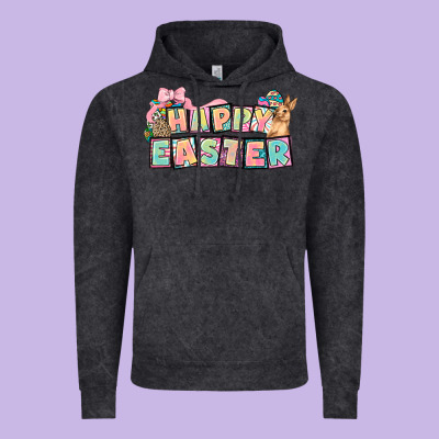 Happy Easter Plate Letters Easter Day Vintage Hoodie Designed By Howdyjamesfarm