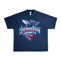 Navy Shenandoah University Hornets Urban Heavy Tee - lanVoArt
