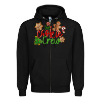Black The Cookie Crew Christmas Zipper Hoodie - LillyAllenDesigns