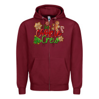 Burgundy The Cookie Crew Christmas Zipper Hoodie - LillyAllenDesigns