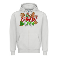 Dove Grey The Cookie Crew Christmas Zipper Hoodie - LillyAllenDesigns