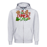 Heather Grey The Cookie Crew Christmas Zipper Hoodie - LillyAllenDesigns