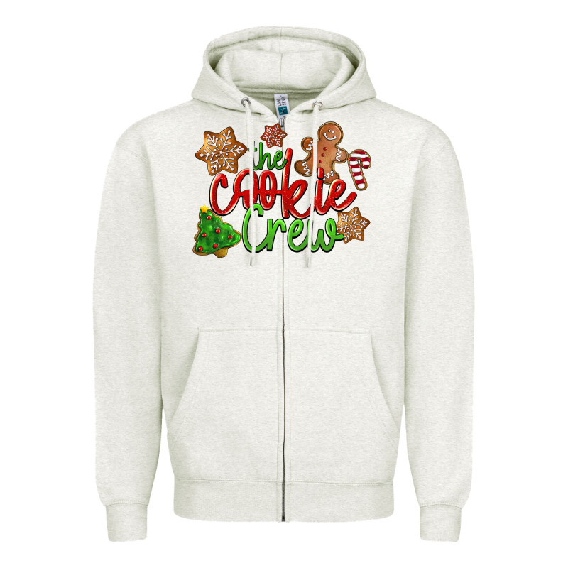The Cookie Crew Christmas Zipper Hoodie by LillyAllenDesigns | Teevron