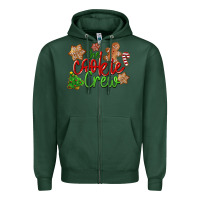 Sports Green The Cookie Crew Christmas Zipper Hoodie - LillyAllenDesigns