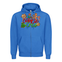 True Royal The Cookie Crew Christmas Zipper Hoodie - LillyAllenDesigns
