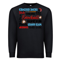 Black baseball typography words Premium Sweatshirt - Artiststas