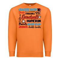 Carrot baseball typography words Premium Sweatshirt - Artiststas