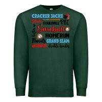 Sports Green baseball typography words Premium Sweatshirt - Artiststas