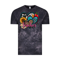 Cloud Black teacher hearts Vintage Tee - Jasminsmagicworld