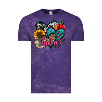 Cloud Purple teacher hearts Vintage Tee - Jasminsmagicworld