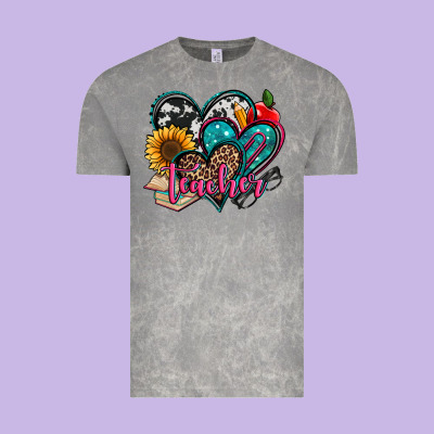 Teacher Hearts Vintage Tee Designed By Jasminsmagicworld