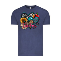 Vintage Denim teacher hearts Vintage Tee - Jasminsmagicworld