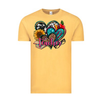 Vintage Mustard teacher hearts Vintage Tee - Jasminsmagicworld